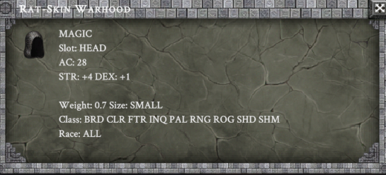 RAT-SKIN WARHOOD item card